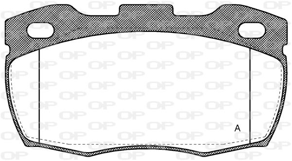 OPEN PARTS Комплект тормозных колодок, дисковый тормоз BPA0266.10